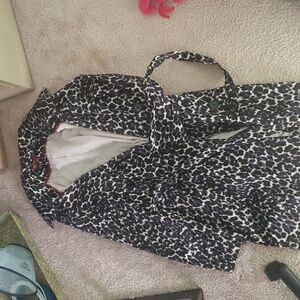 Leopard rain coat- size L